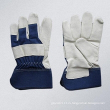 Синяя свинцовая кожаная перчатка для пальцев (3510)